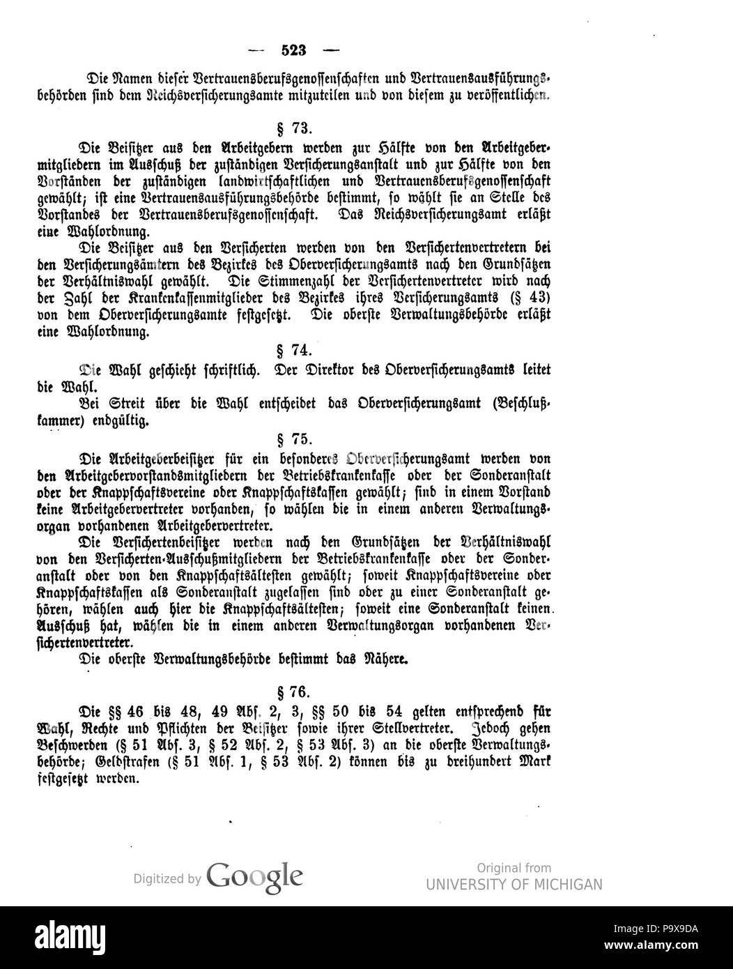 444 Deutsches Reichsgesetzblatt 1911 042 0523 Stockfoto