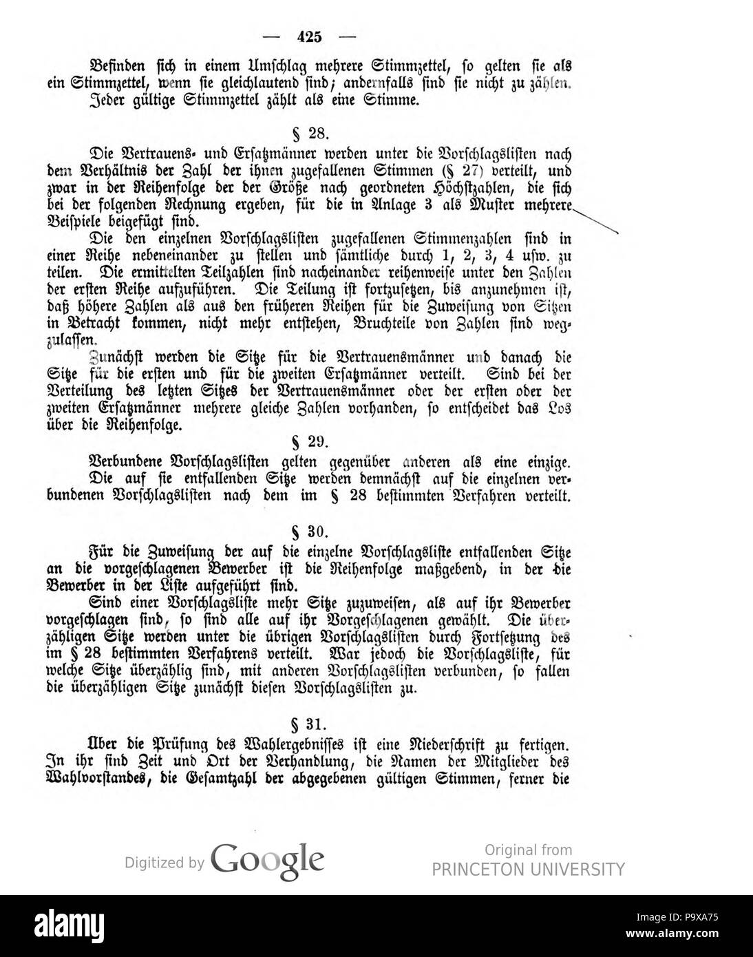 450 Deutsches Reichsgesetzblatt 1912 042 425 Stockfoto