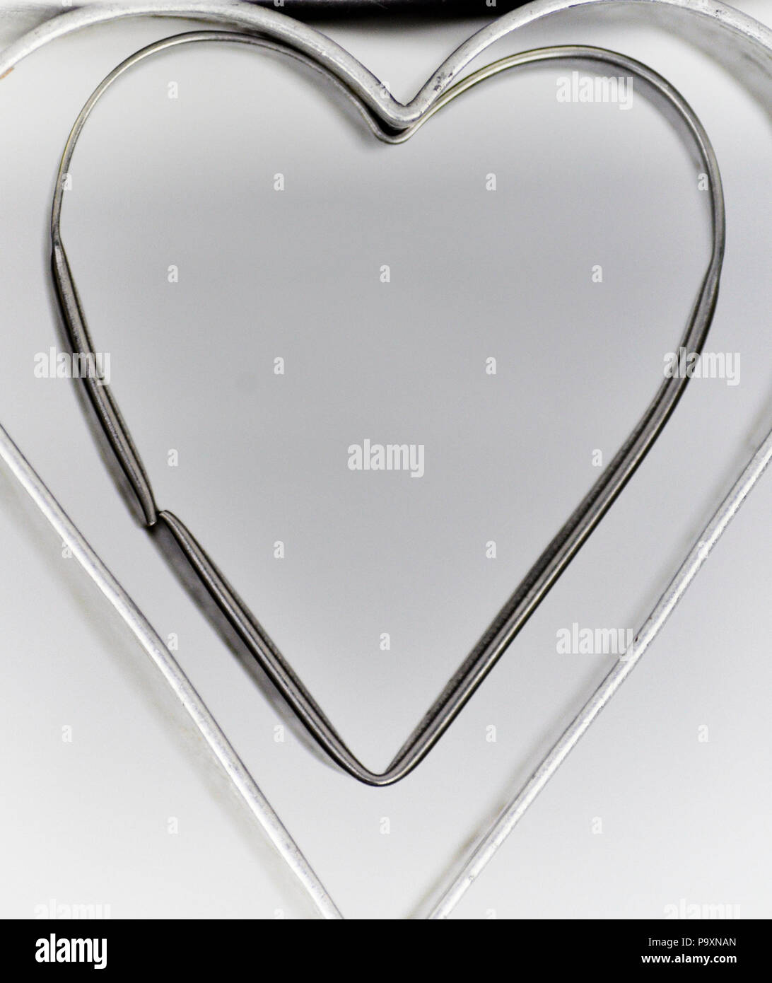 Liebe Herz Ausstecher Stockfoto