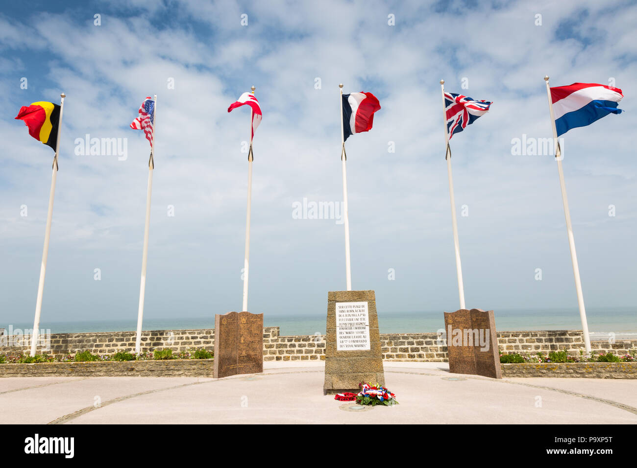 Gedenken an den D-day Landungen 1944, Strände der Normandie, Frankreich Stockfoto