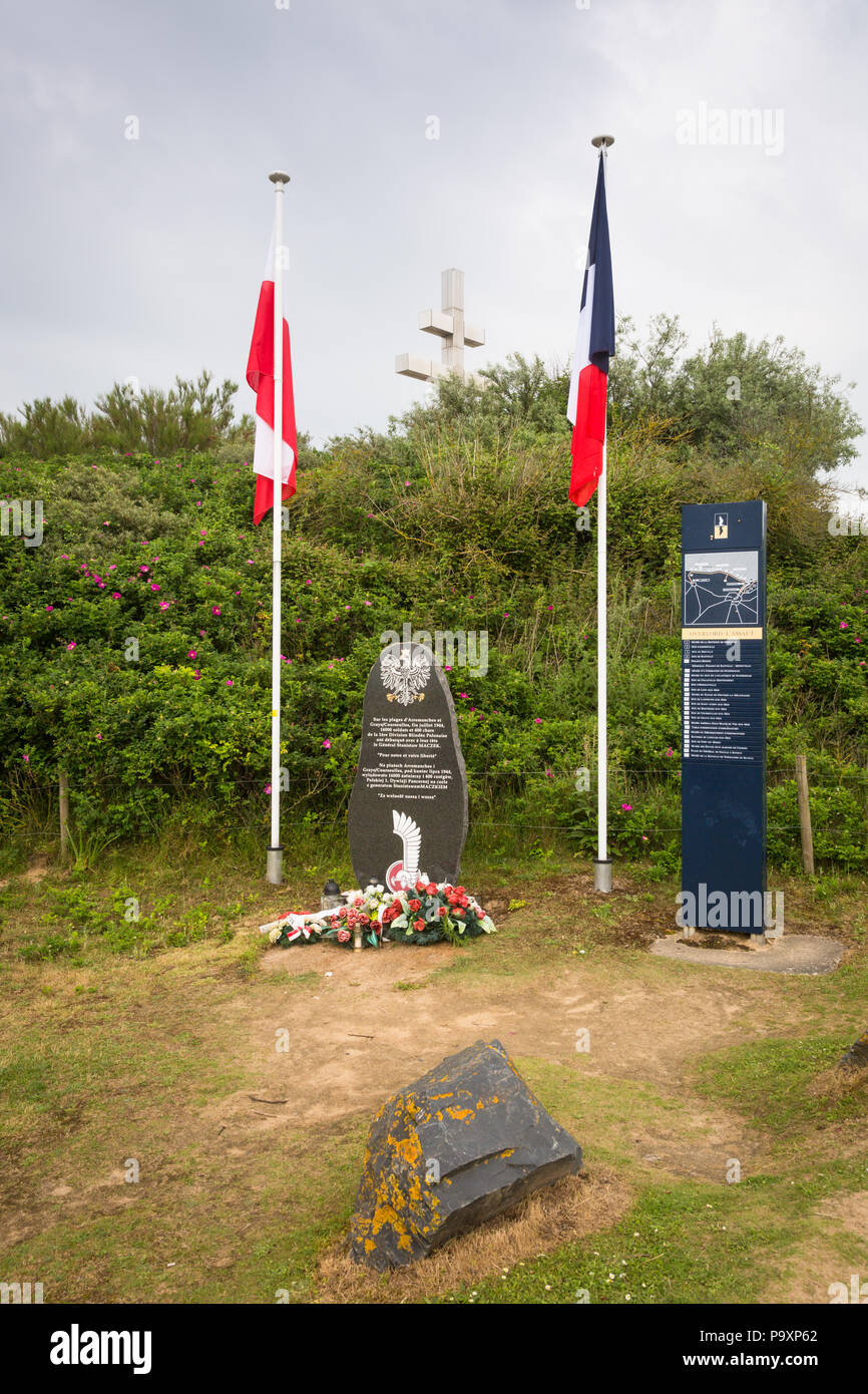 Gedenken an den D-day Landungen 1944, Strände der Normandie, Frankreich Stockfoto