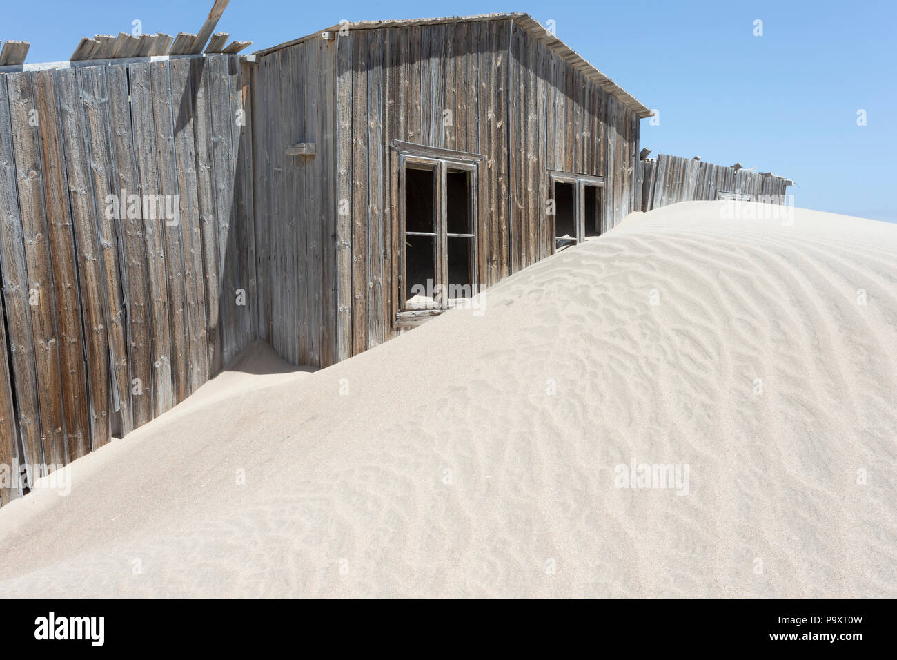 Boganfels diamant Ghost Town, Sperrgebiet, in der Nähe von Lüderitz, Namibia, Stockfoto