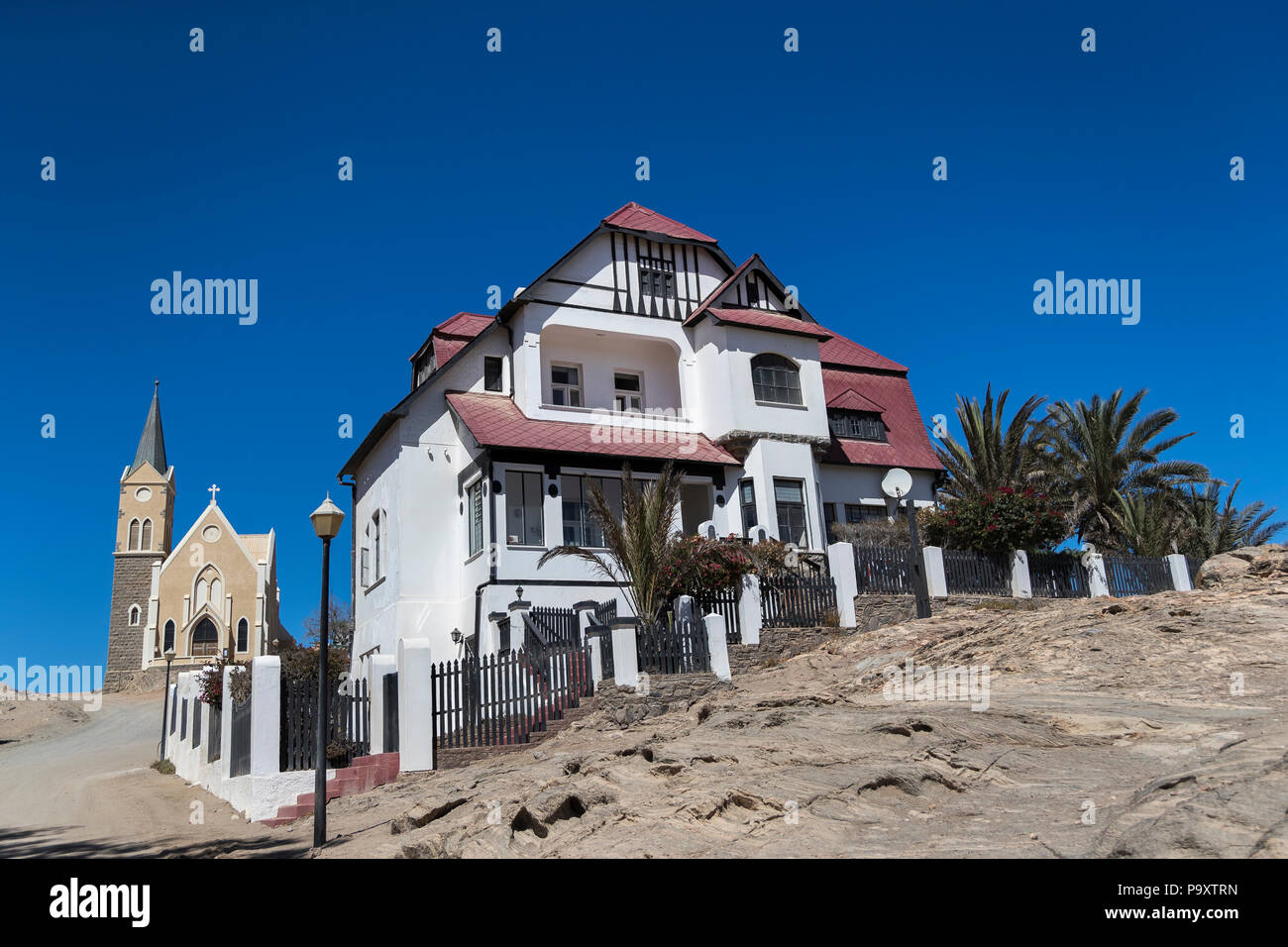 Koloniale Architektur, Lüderitz, Namibia Stockfoto