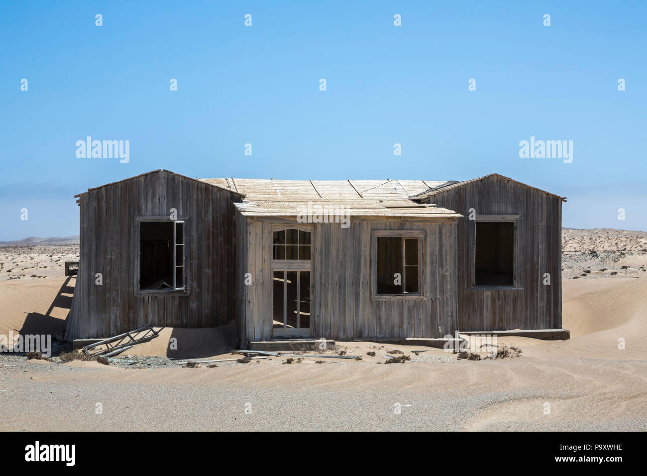 Boganfels diamant Ghost Town, Sperrgebiet, in der Nähe von Lüderitz, Namibia, Stockfoto