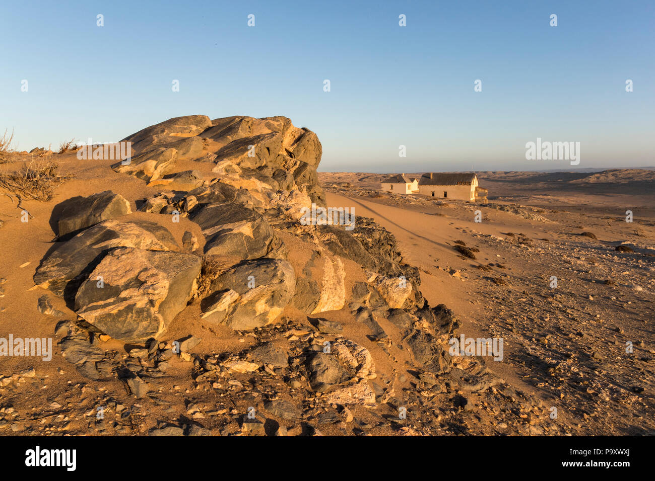 Kolmanskop, die Geisterstadt, in der Nähe von Lüderitz, Namibia, Stockfoto