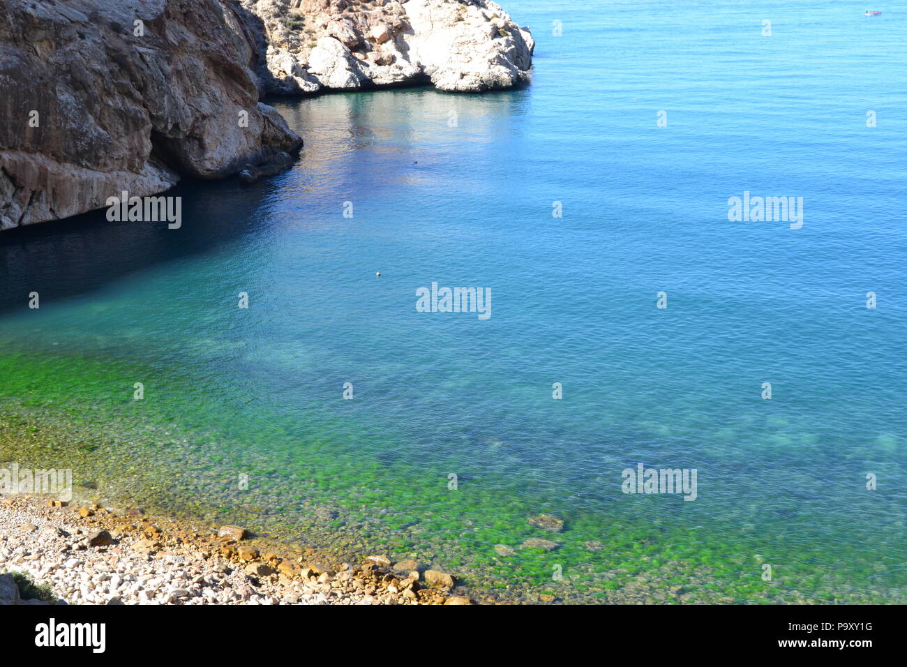Urlaub in Mers Dar jebha Strand im Sommer Stockfoto