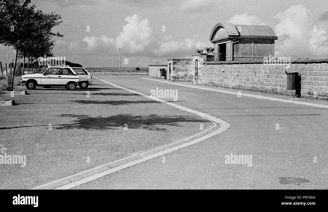 Der Friedhof in Auvers-sur-Oise, die das Grab des Van Gogh Brüder enthält. Stockfoto
