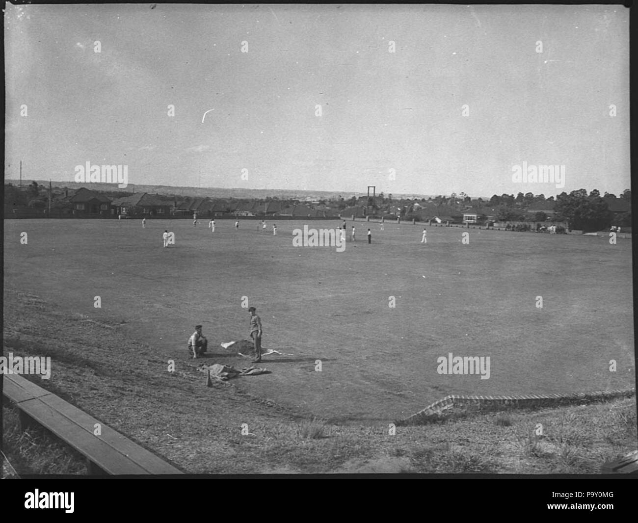 255 30329 SLNSW Spielen der Felder von St Patrick's College Strathfield Bruder Coughlan principal Stockfoto