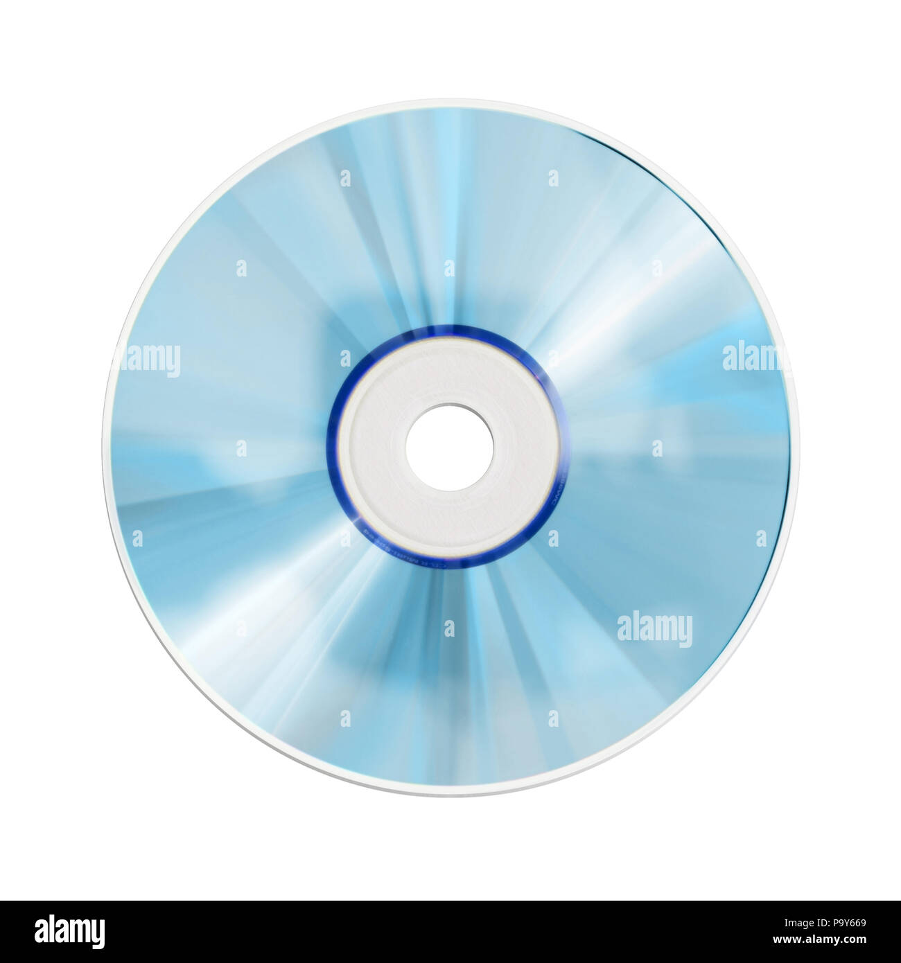 Eine Fotografie eines isolierten cd-rom Stockfoto