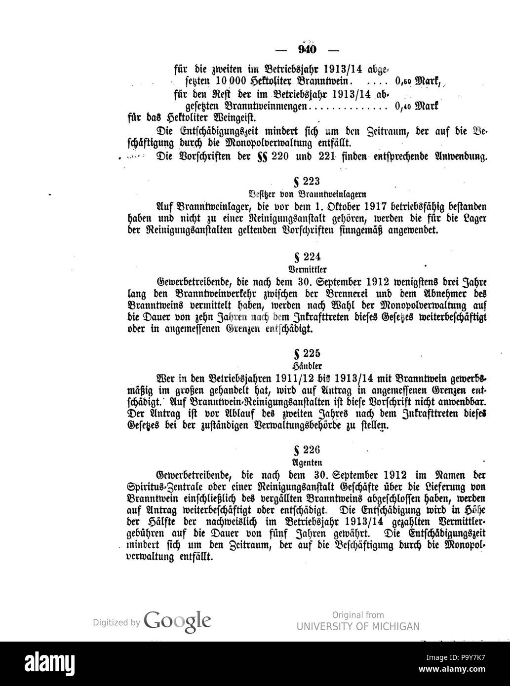 482 Deutsches Reichsgesetzblatt 1918 099 0940 Stockfoto