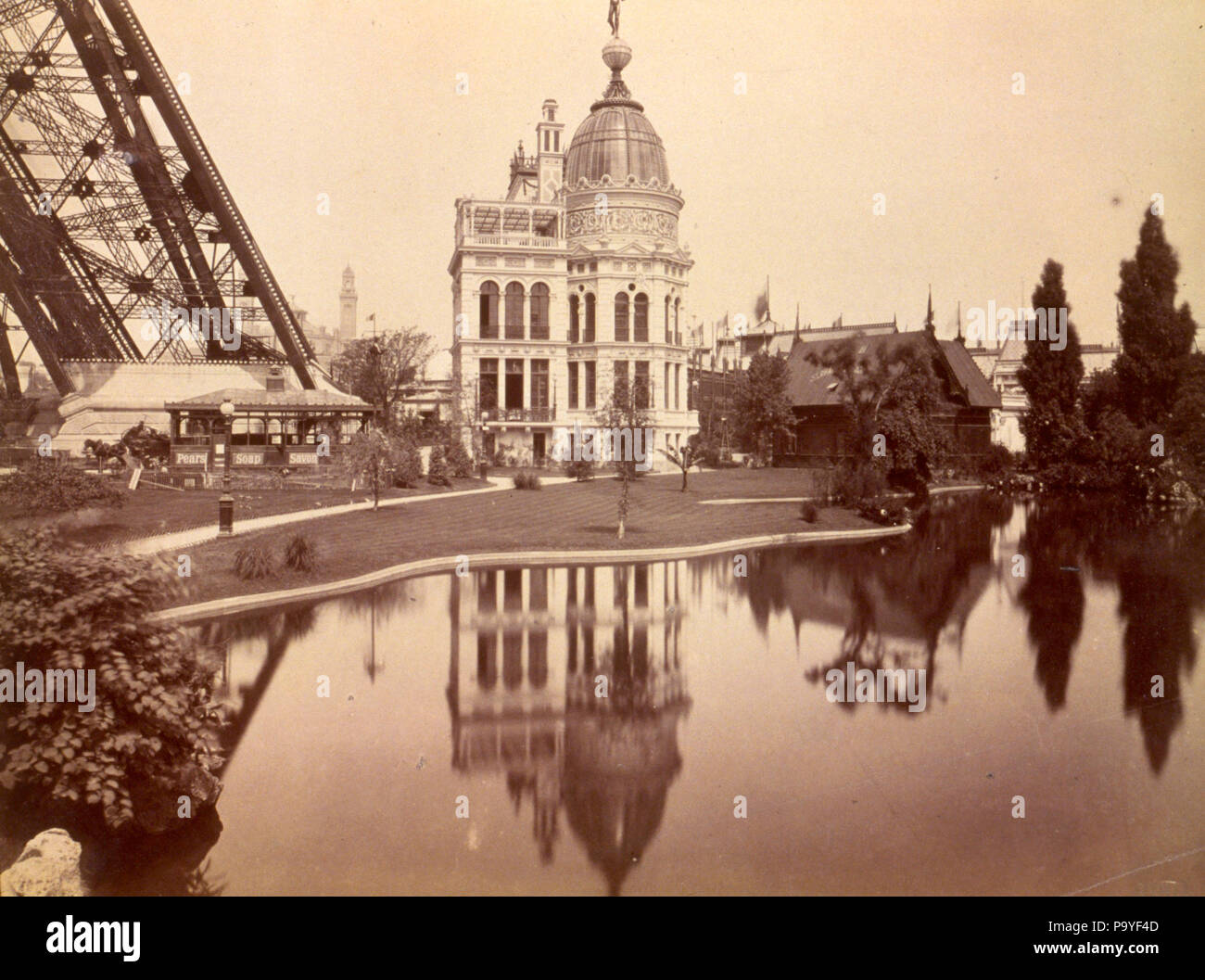 633 Exposition Universelle de 1889 - Pavillon de l'industrie du Gaz Stockfoto