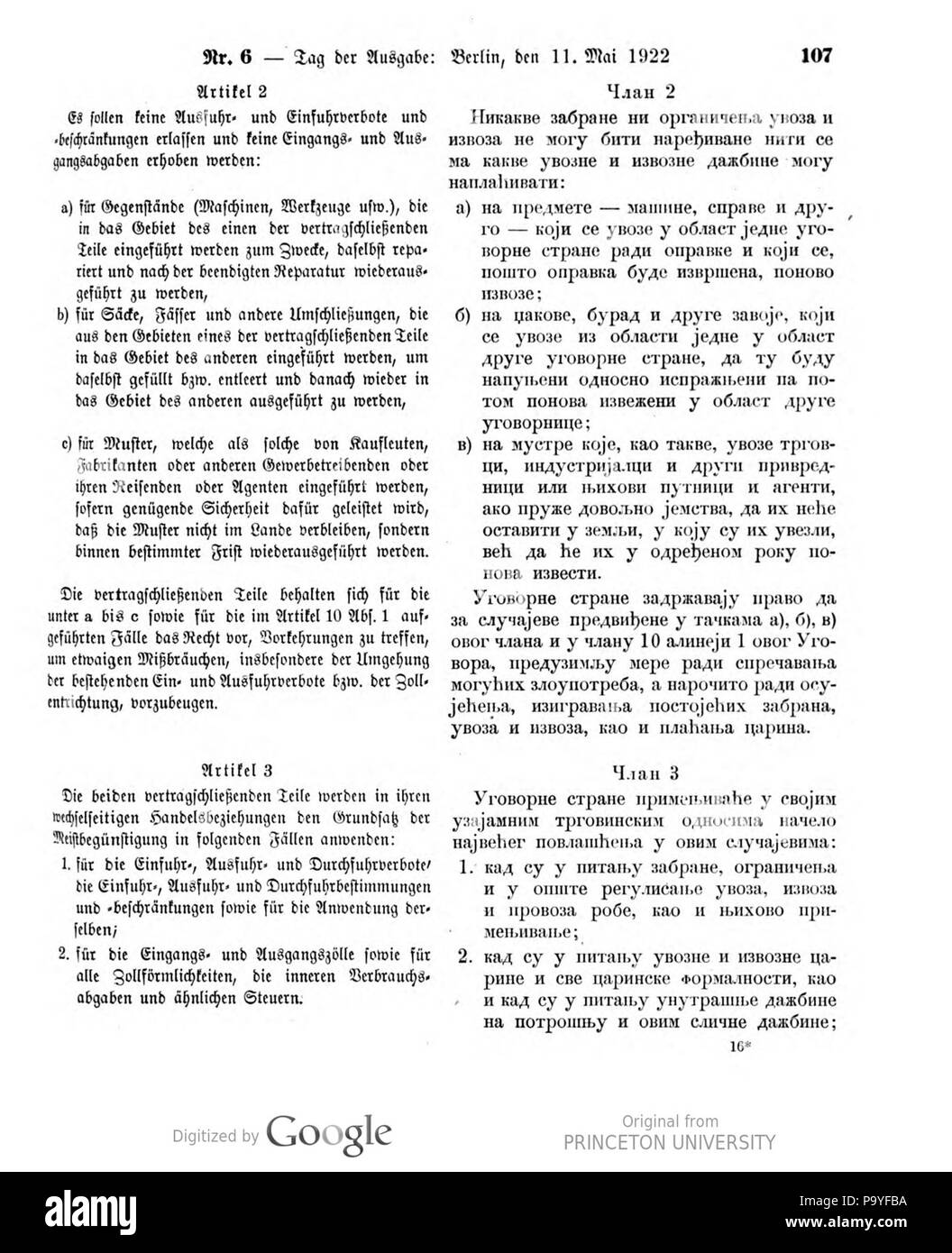 526 Deutsches Reichsgesetzblatt 22T 2 006 0107 Stockfoto