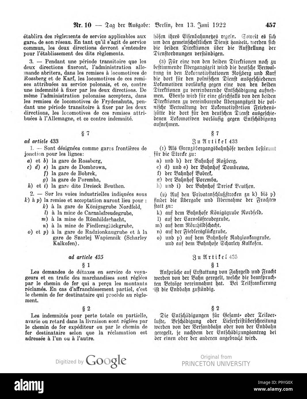 528 Deutsches Reichsgesetzblatt 22T 2 010 0457 Stockfoto