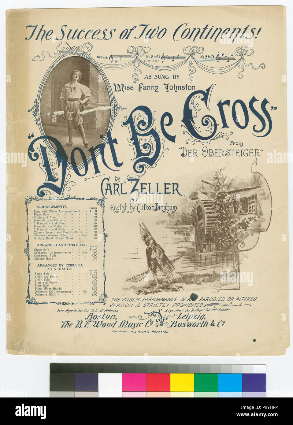 584 Nicht böse sein (-Sei nicht bös) (NYPL Hades -454134-1166549) Stockfoto