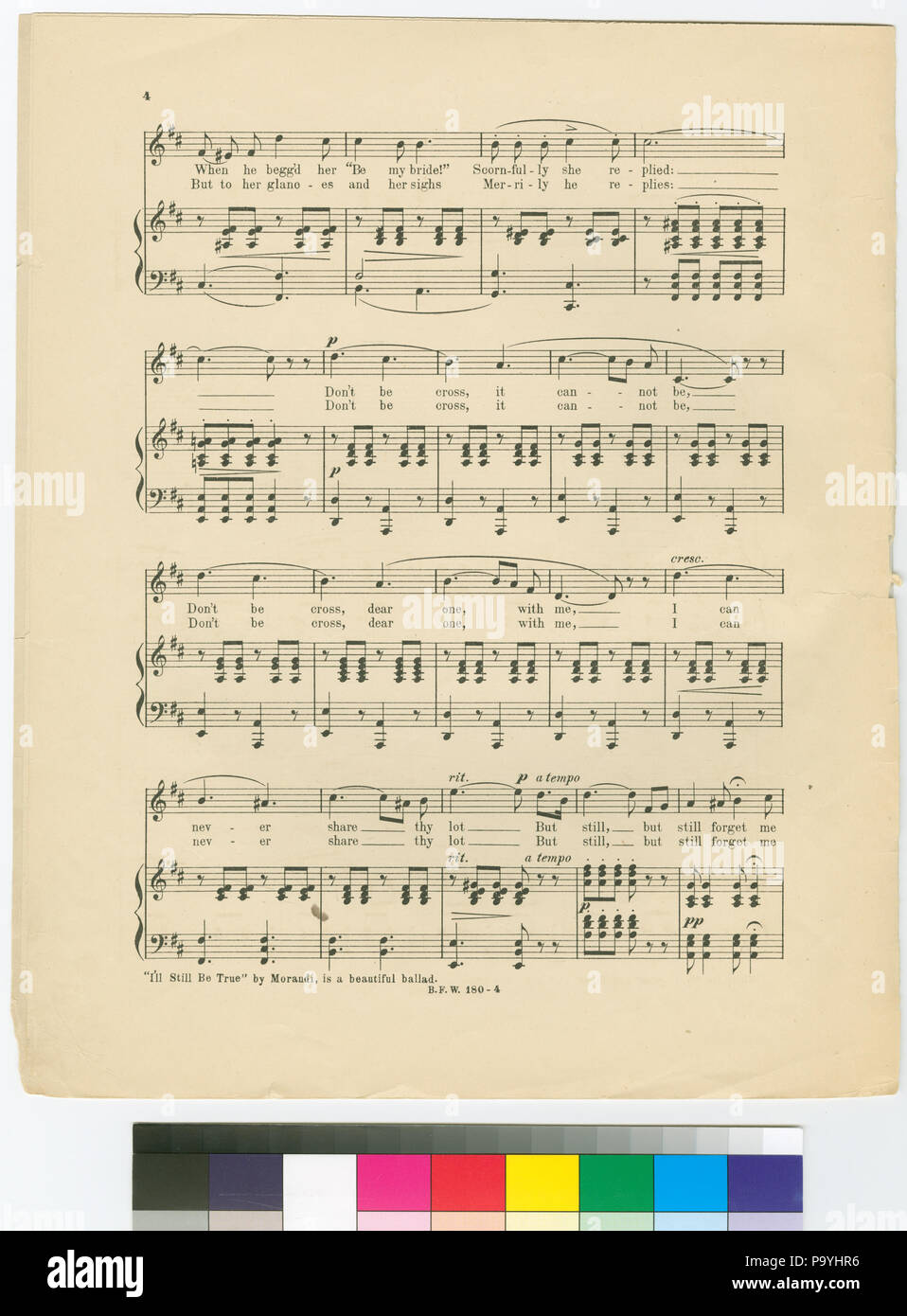 584 Nicht böse sein (-Sei nicht bös) (NYPL Hades -454134-1701992) Stockfoto