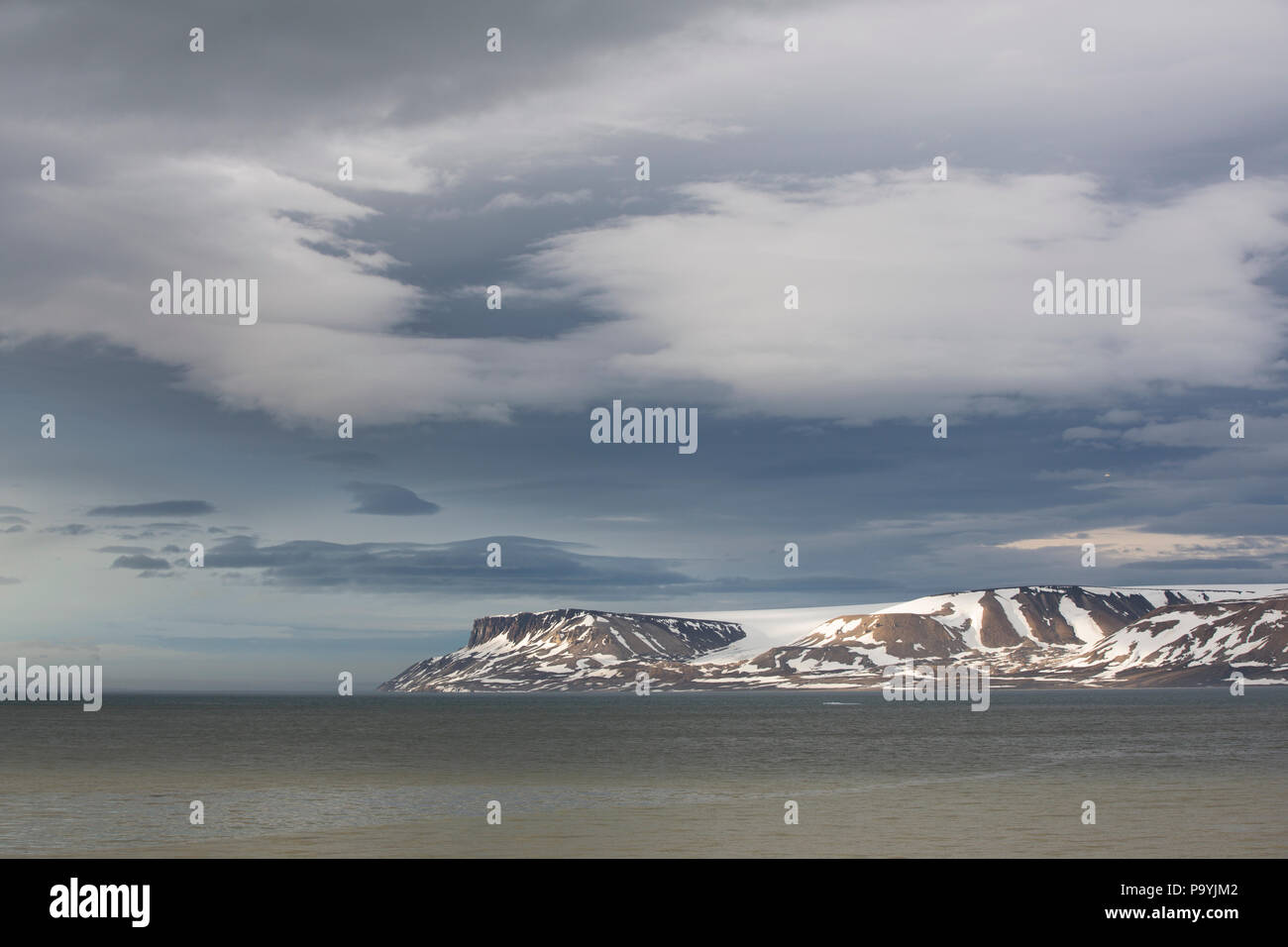 Svalbard Landschaft Stockfoto