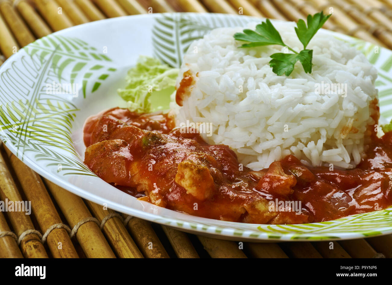 AIlesha Fisch Curry - Kerala Boatman Fisch Curry Stockfoto