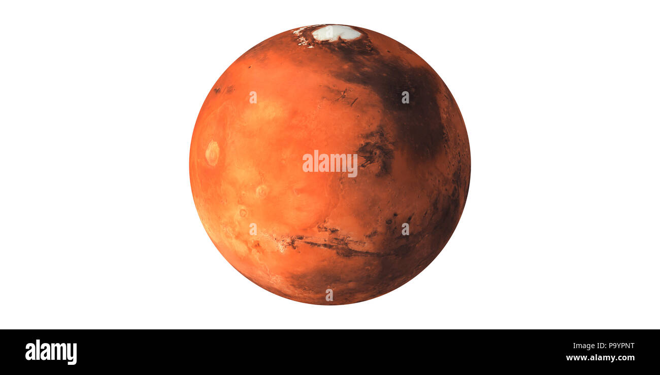 Planet Sonnensystem Mars der rote Planet Stockfoto