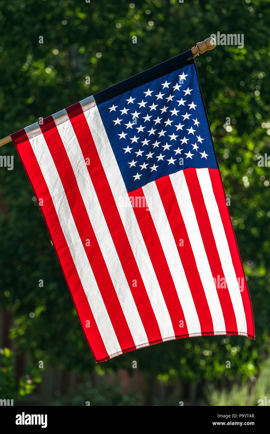 Amerikanische Flagge, alte Herrlichkeit, Stars & Stripes Stockfoto