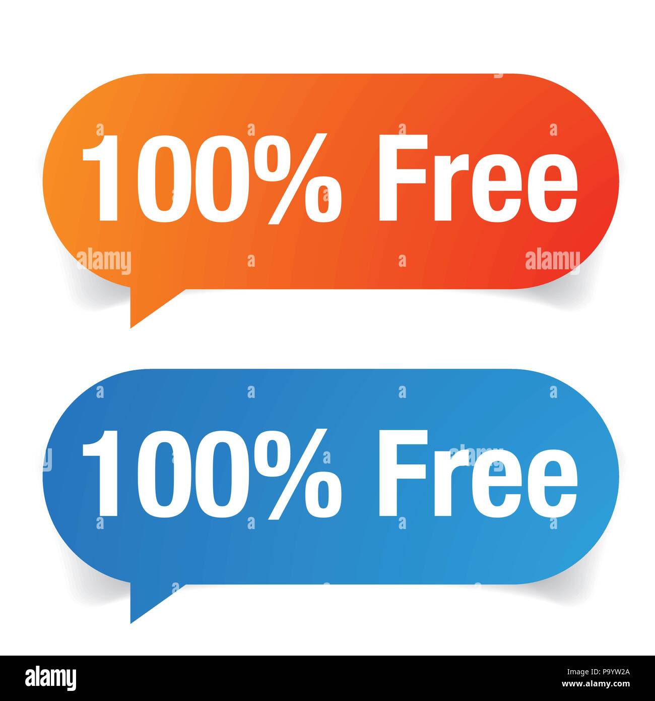 Hundert Prozent frei Vektor Stock Vektor