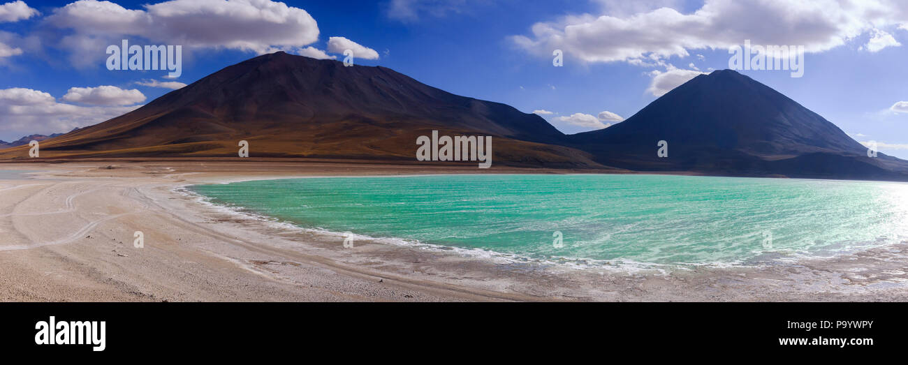 Laguna Verde in Bolivien Stockfoto