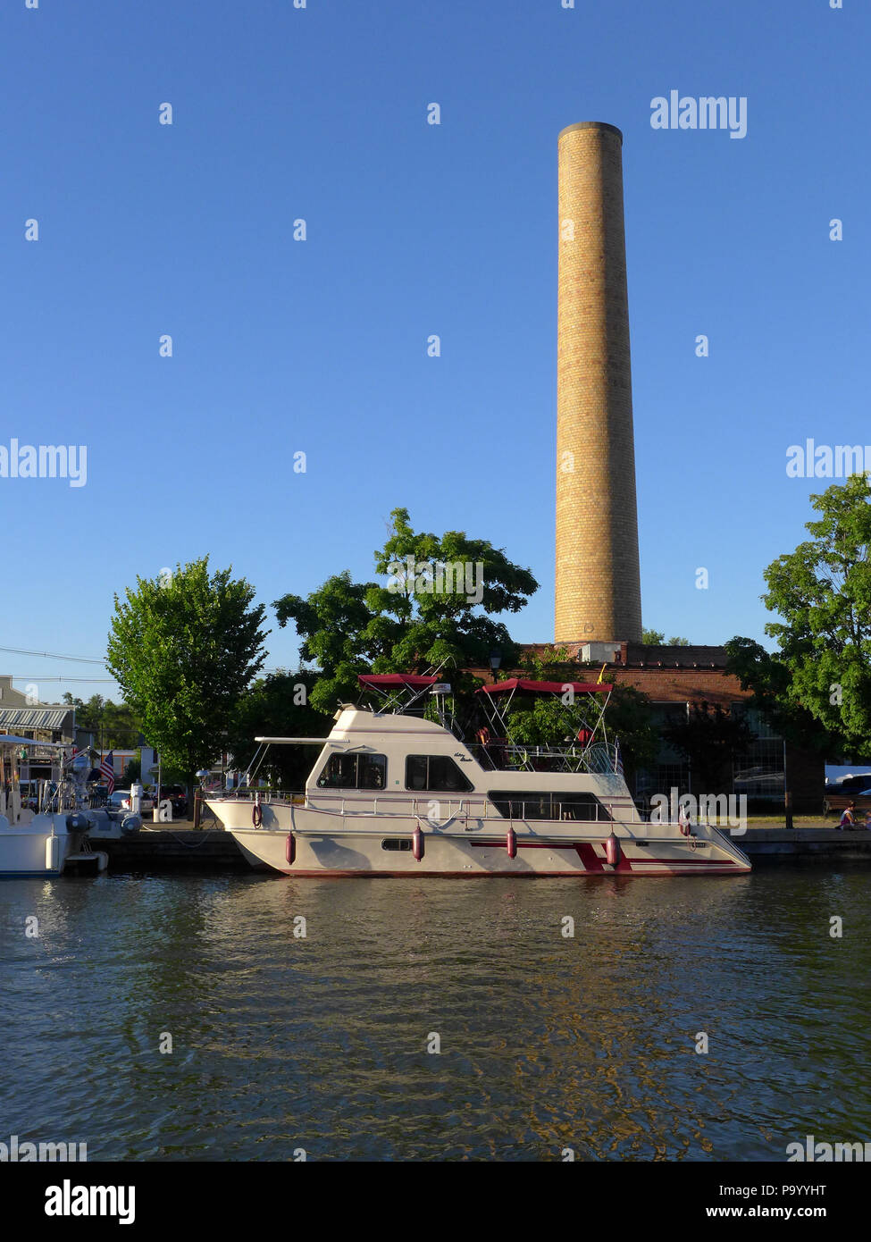 Erie Canal Szenen in Fairport NY Stockfoto