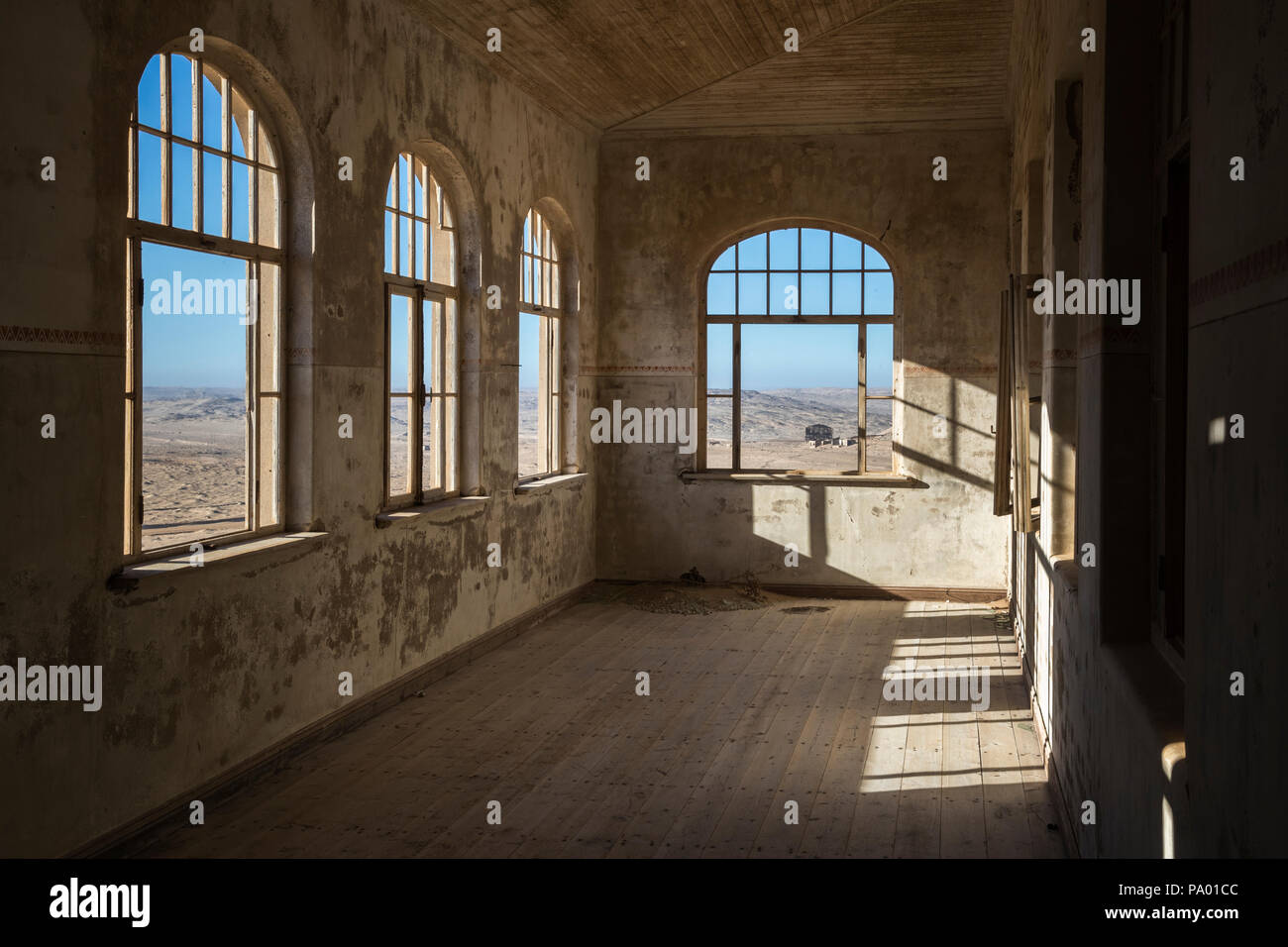 Interior Detail, Kolmanskop, die Geisterstadt, in der Nähe von Lüderitz, Namibia, Stockfoto