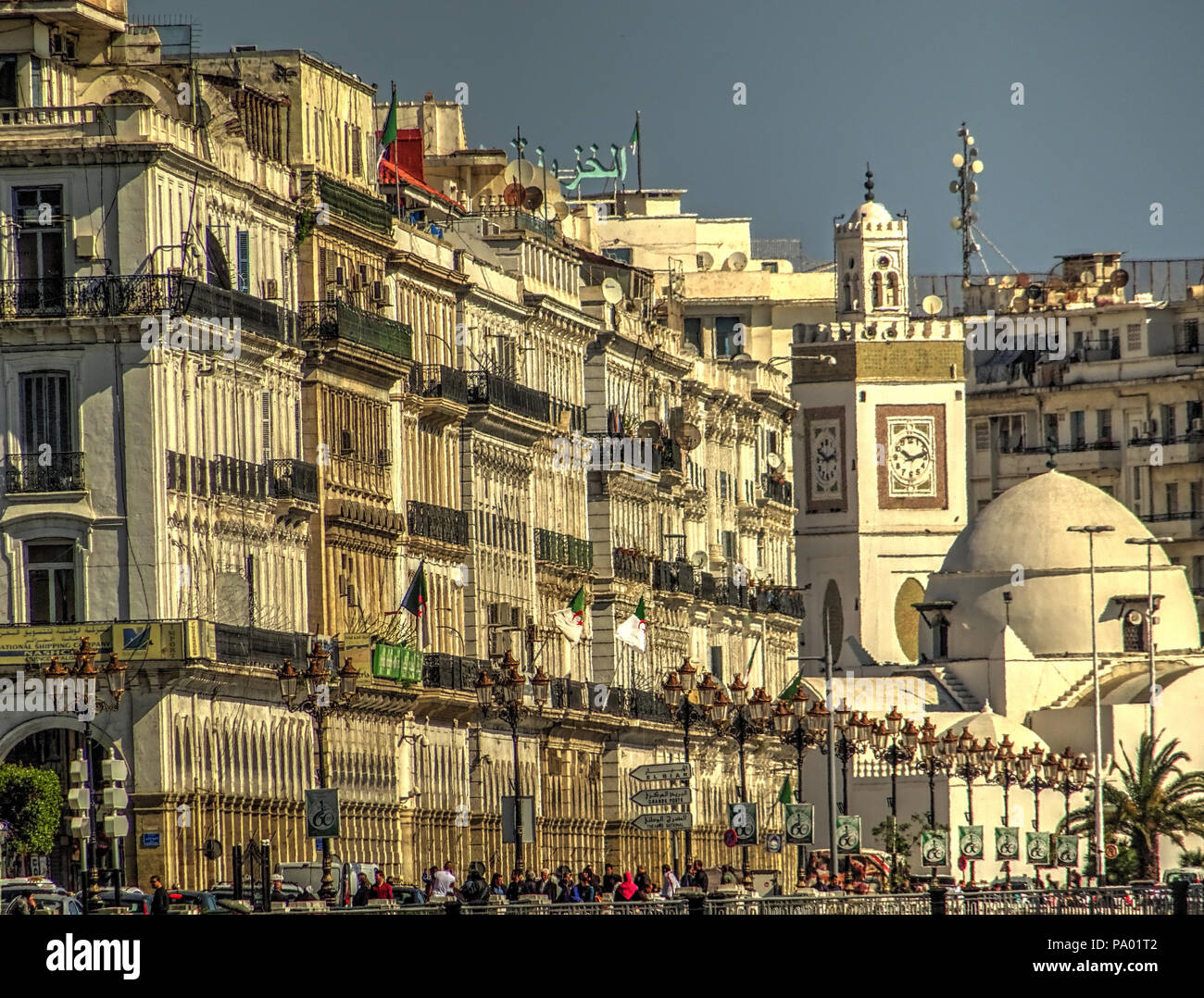 Stadtbild von Algier, Algerien Stockfoto