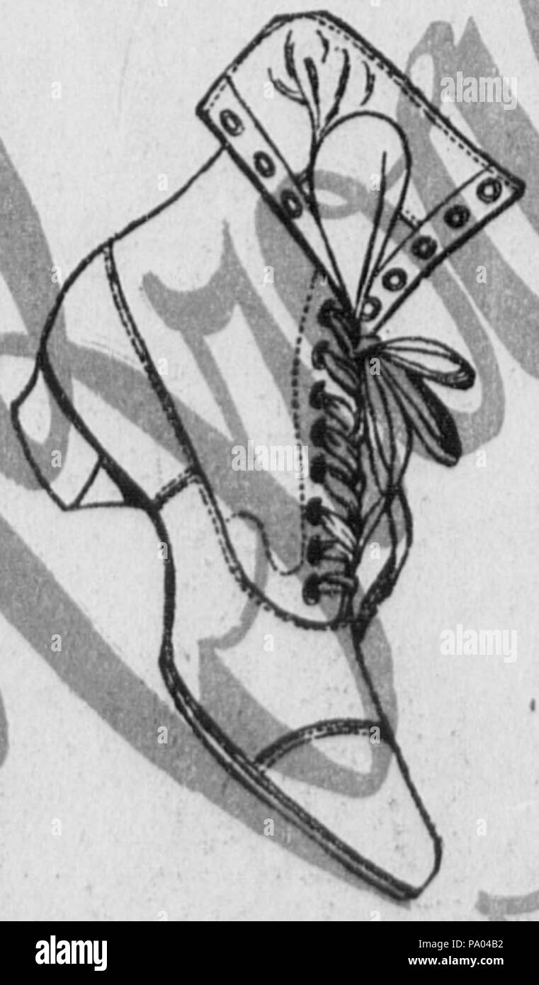 530 Diagonale Schuh Stockfoto