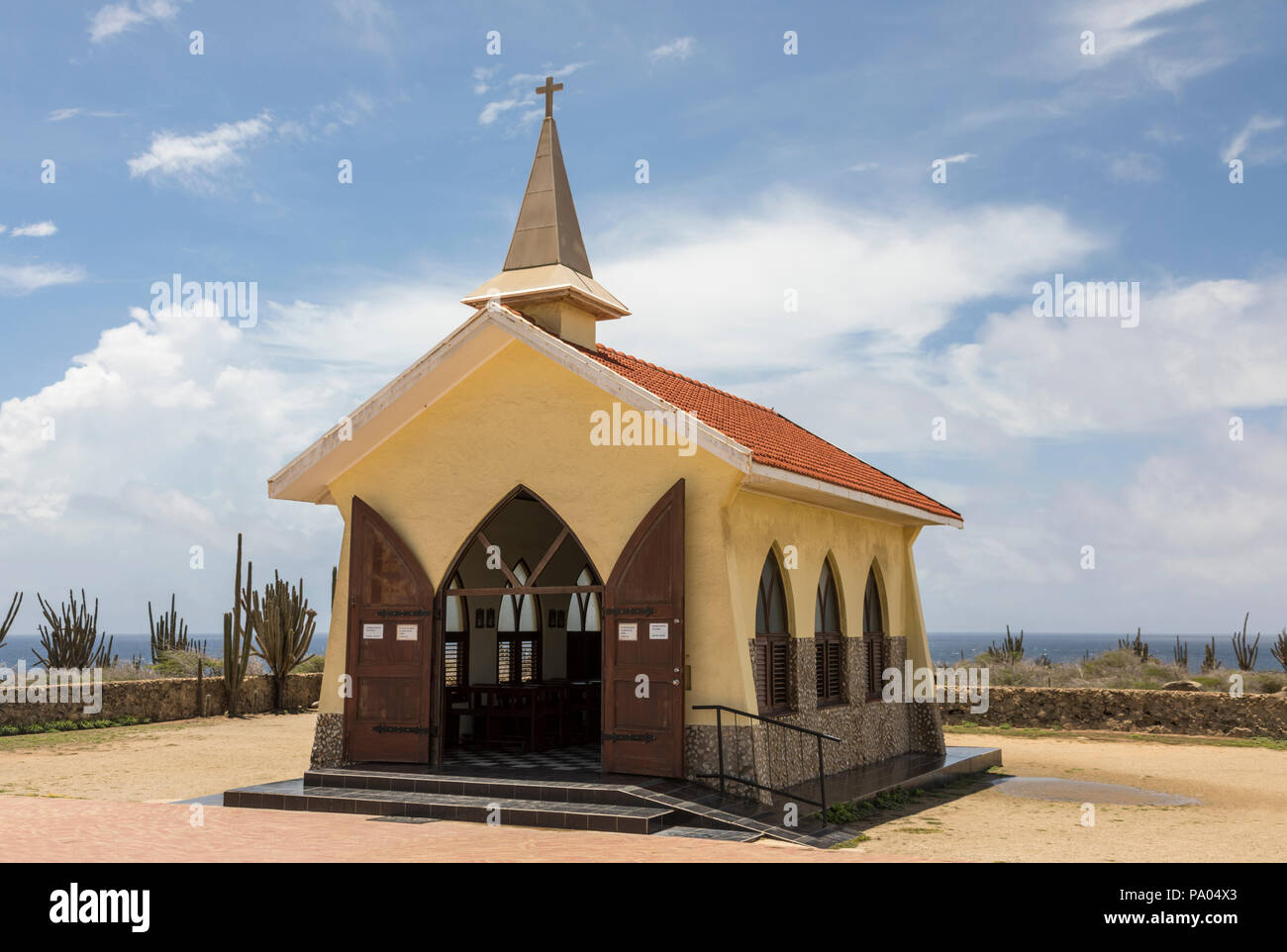 Alto Vista Kapelle, Aruba, Karibik Stockfoto