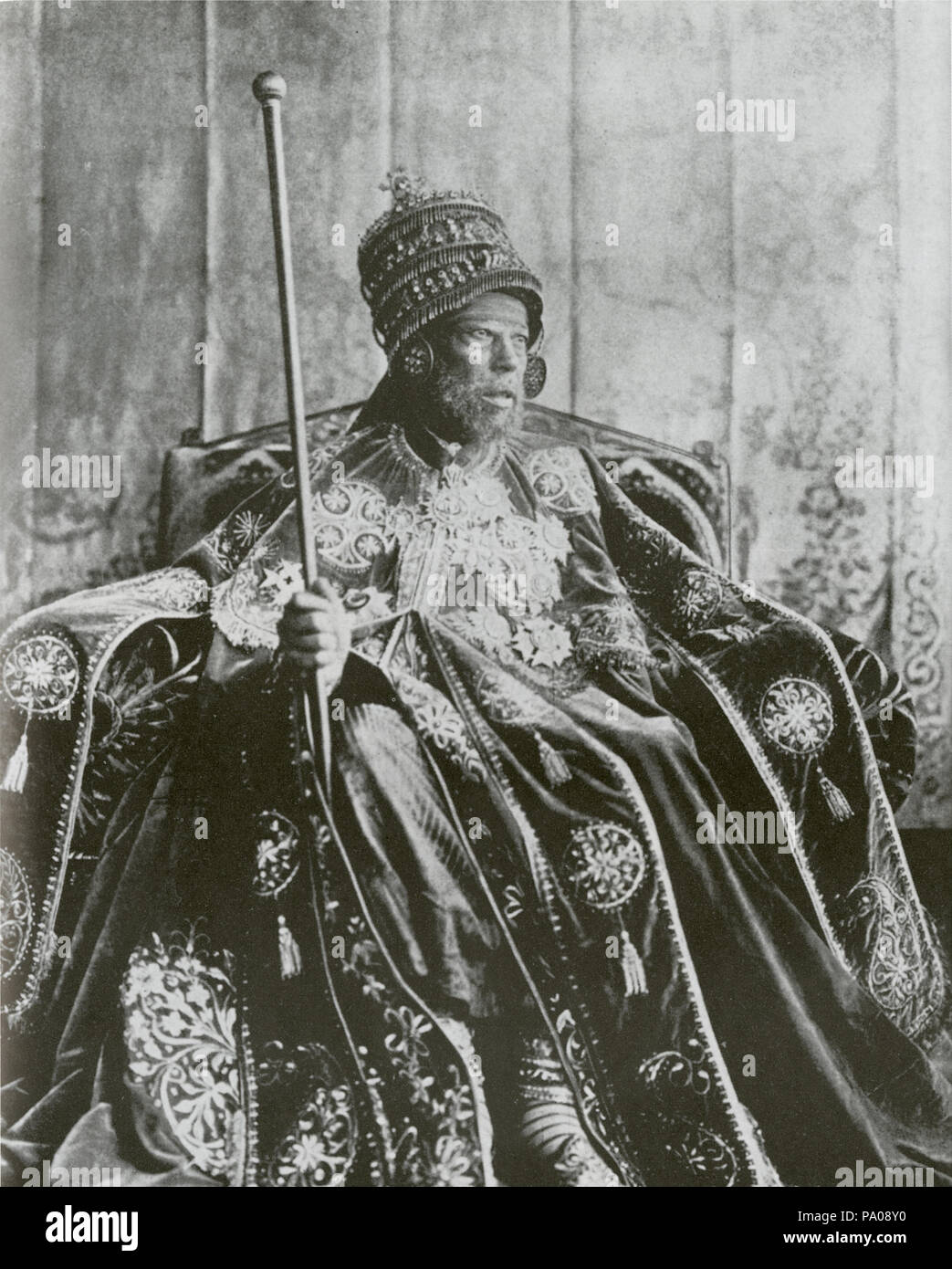 619 Kaiser Menelik II. Stockfoto