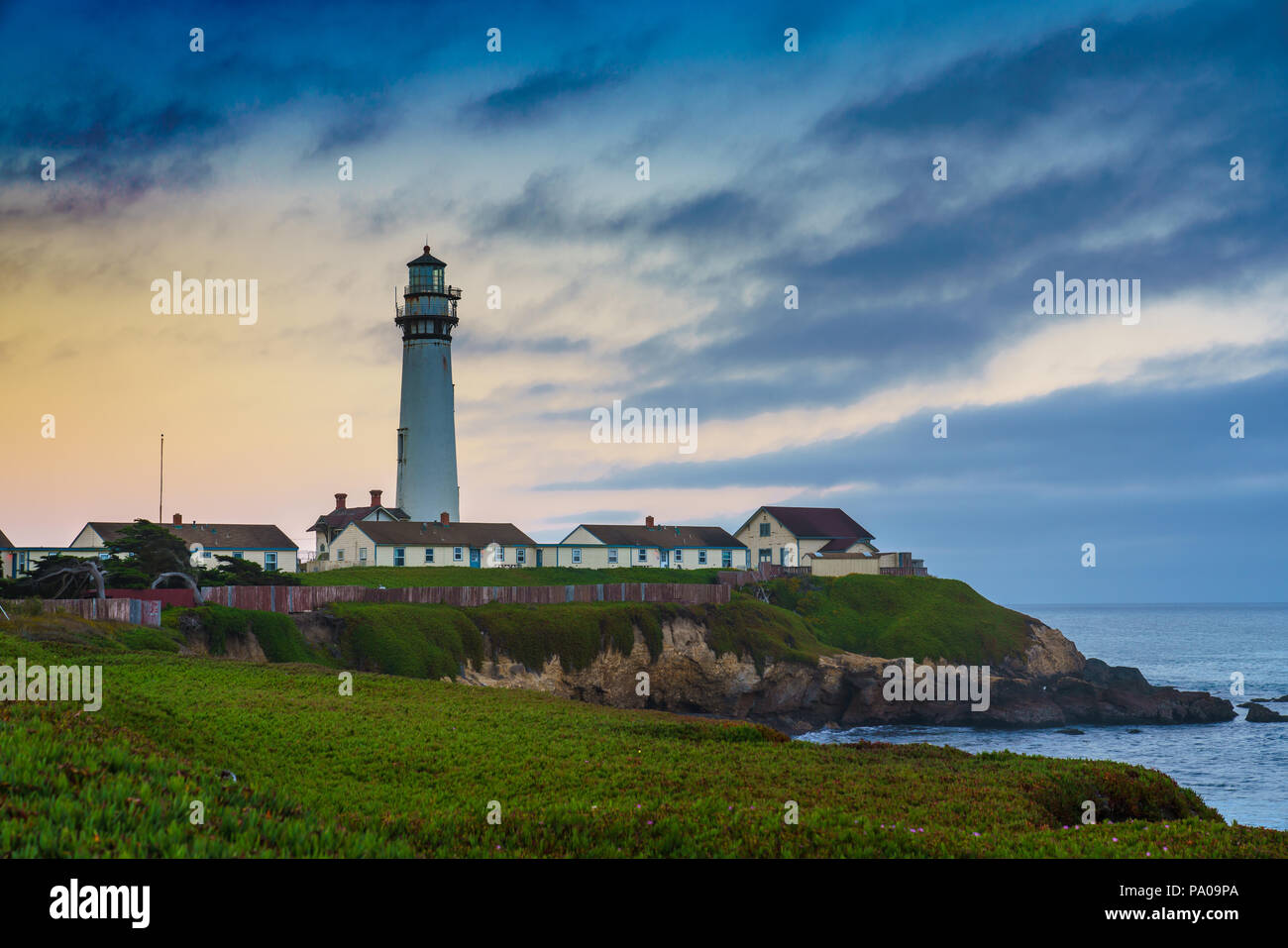 Einen Schuß von Pigeon Point Lighthouse genommen Stockfoto