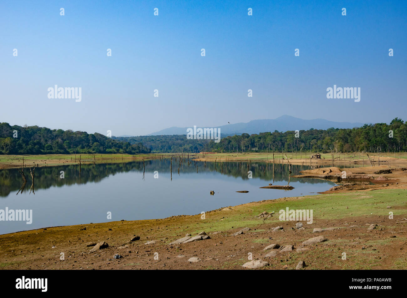 Chiklihole Behälter befindet sich zwischen Madikeri und Cozumel, die auf einem der Nebenflüsse des Flusses Cauvery in Coorg, Karnataka, Indien Stockfoto