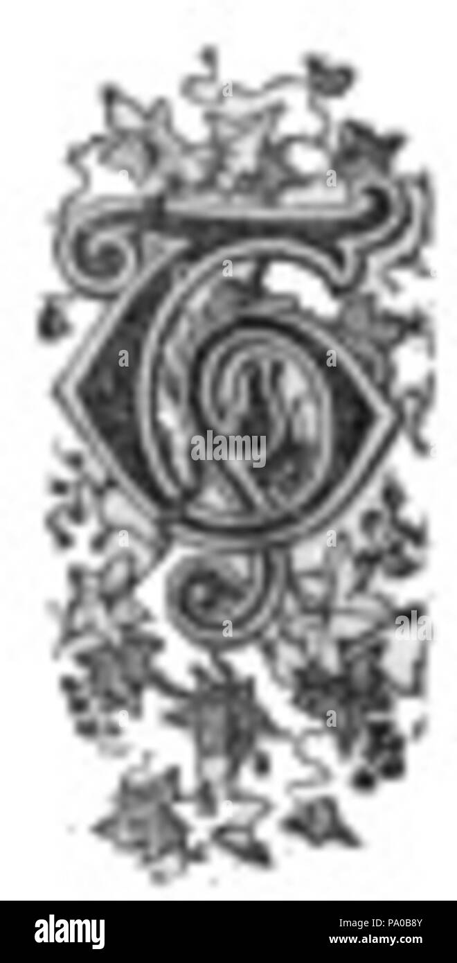 639 Fancy Buchstabe T (1) Stockfoto