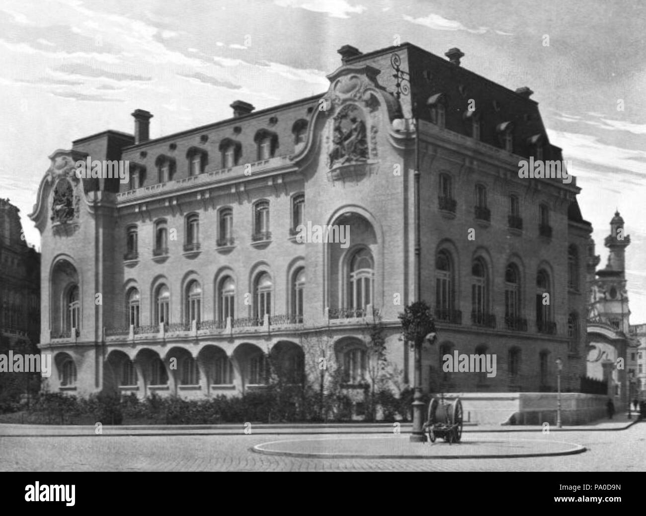 672 Französische Botschaft Wien 1910 Stockfoto