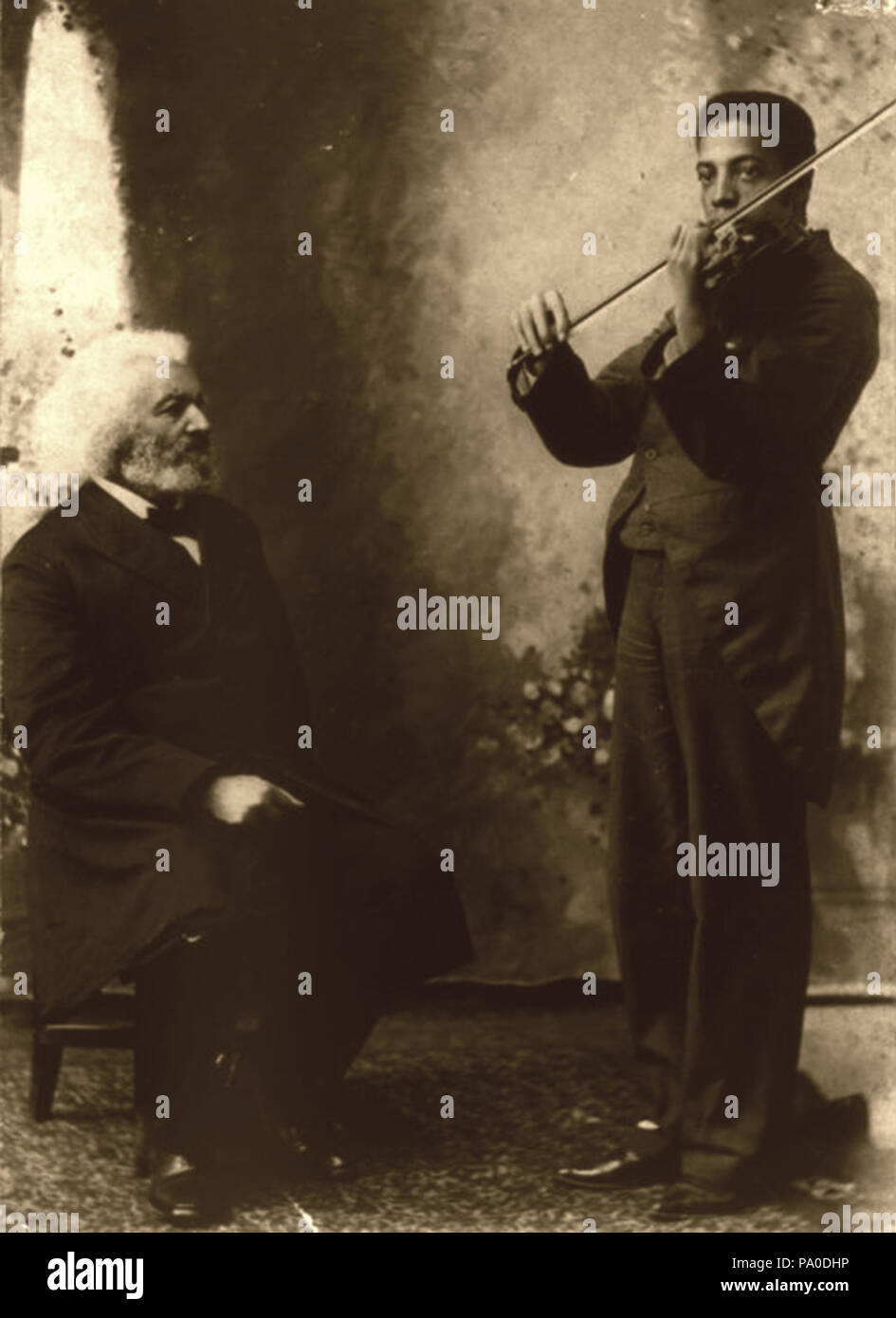 673 Frederick Douglass und Enkel Joseph Stockfoto