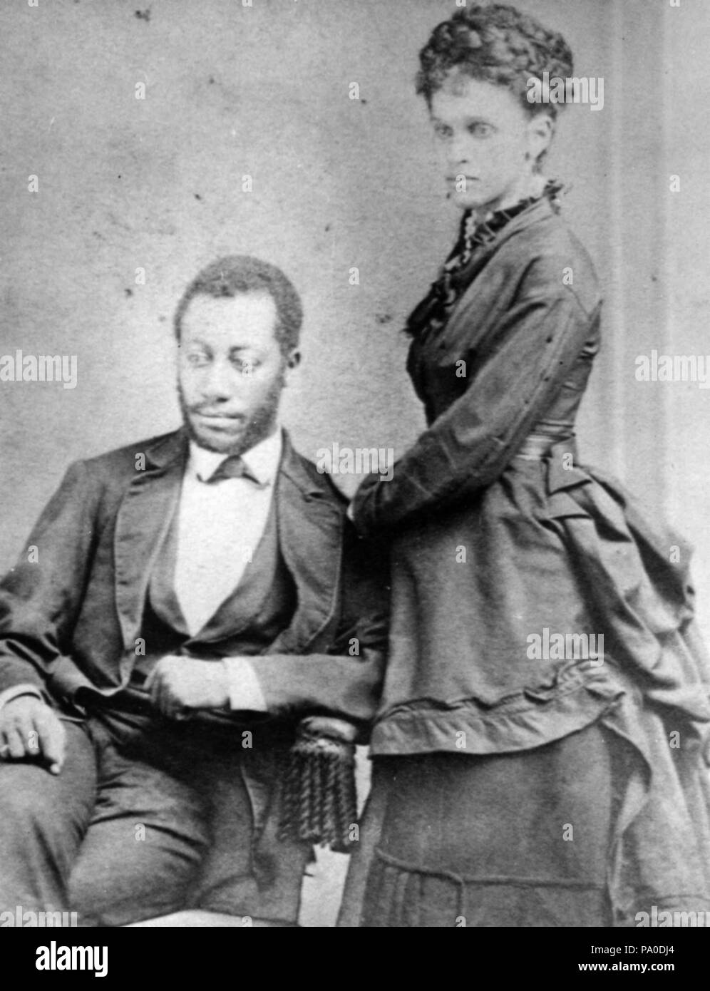673 Frederick Douglass zweites Kind Lewis Henry und seine Frau Helen Amelia Stockfoto