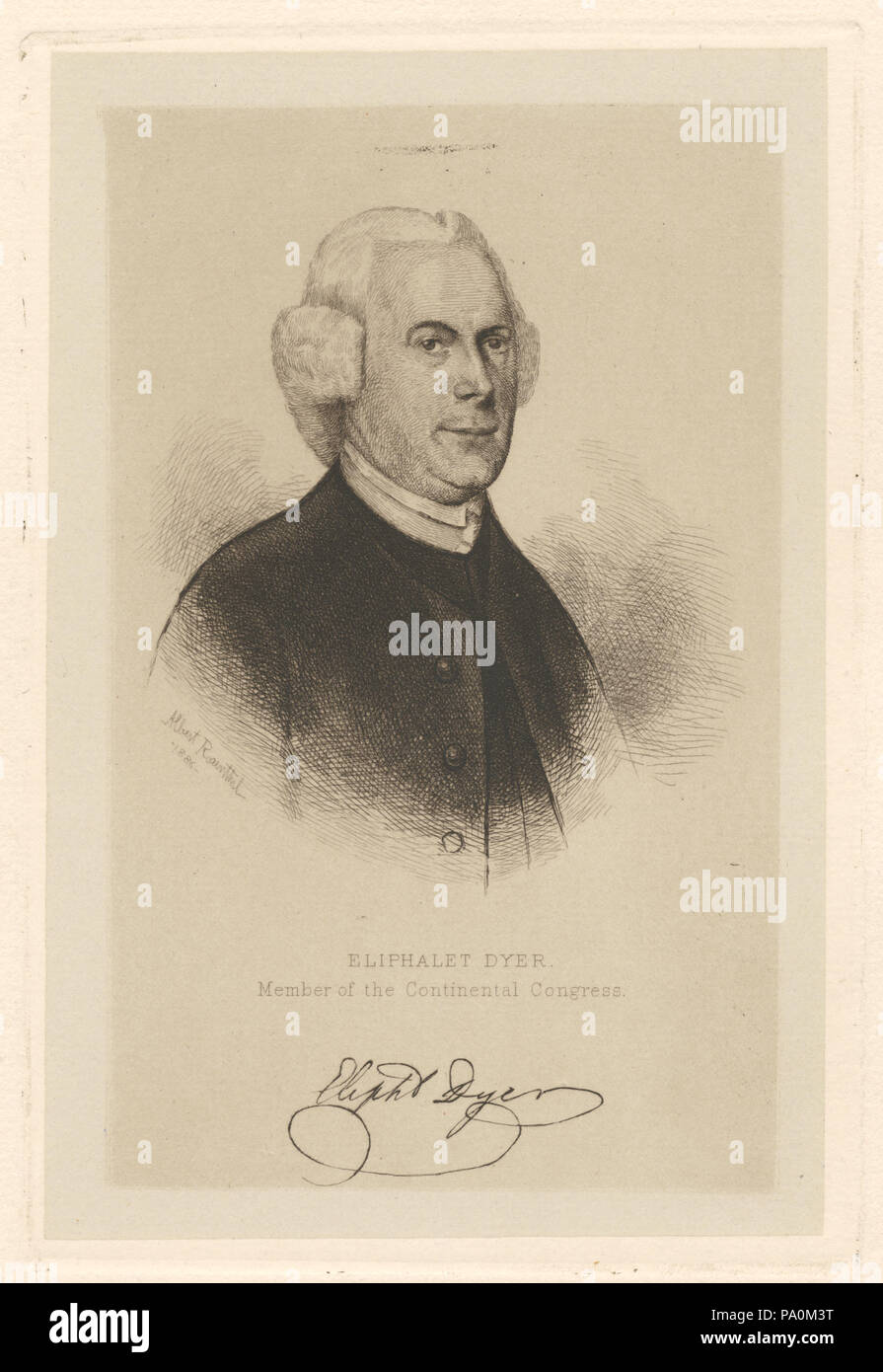 614 Eliphalet Dyer, Mitglied des Continental Congress (Nypl b 12349141-422915) Stockfoto
