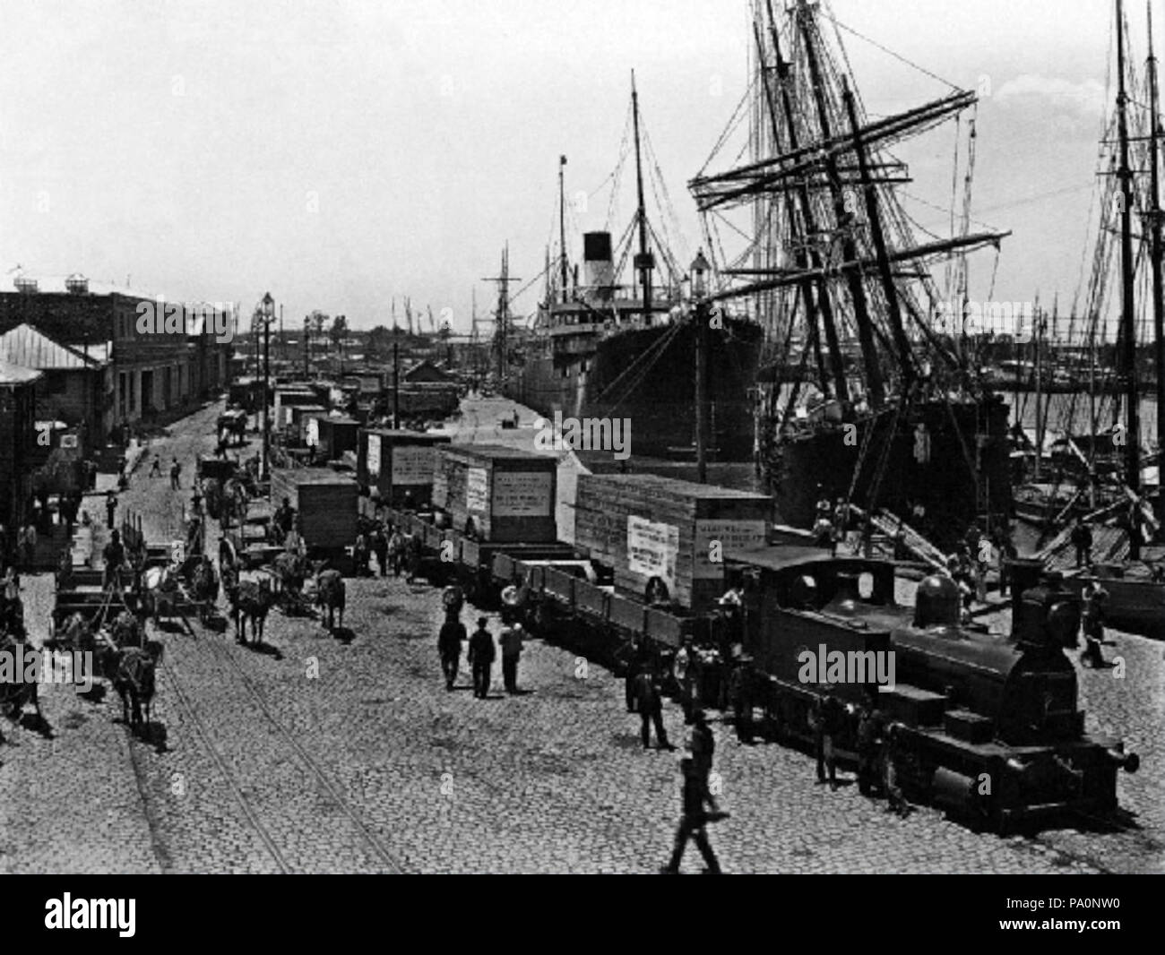 627 Estación Muelle de La Boca Stockfoto