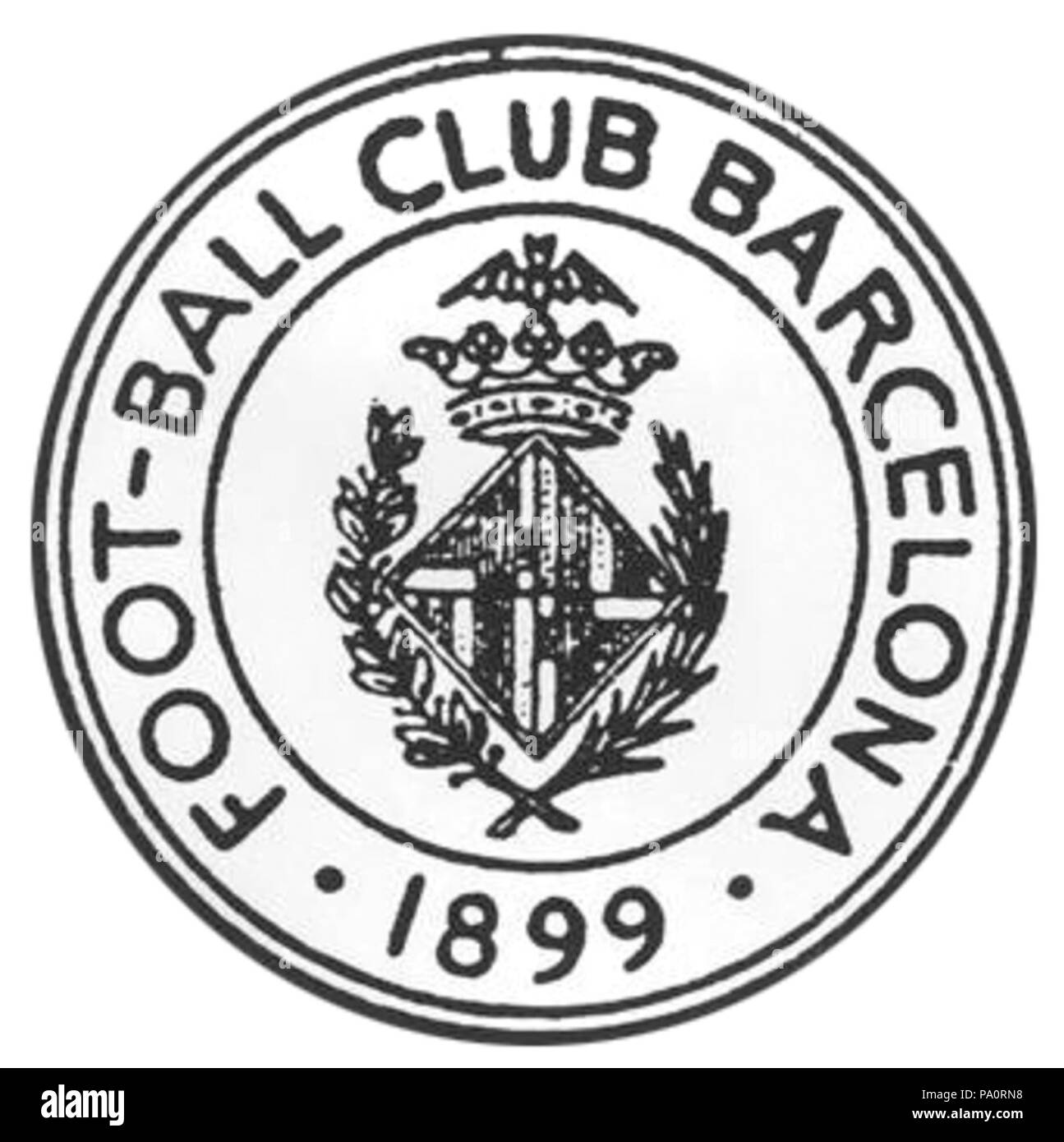 642 FC Barcelona 1 Abzeichen 1899 Stockfoto
