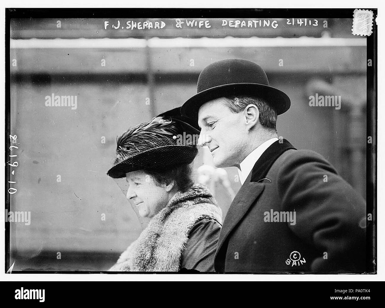 647 Finley Johnson Shepard und Helen Miller Gould, um 1910 Stockfoto