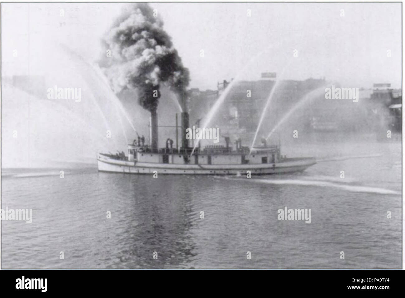 649 Feuerlöschboot David Campbell 1915 Stockfoto