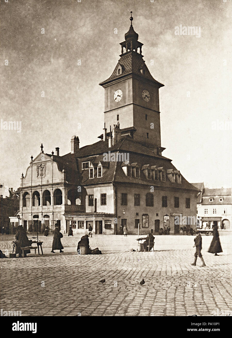 684 Fő tér (Piața Sfatulu), régi városháza. 76740 Fortepan Stockfoto