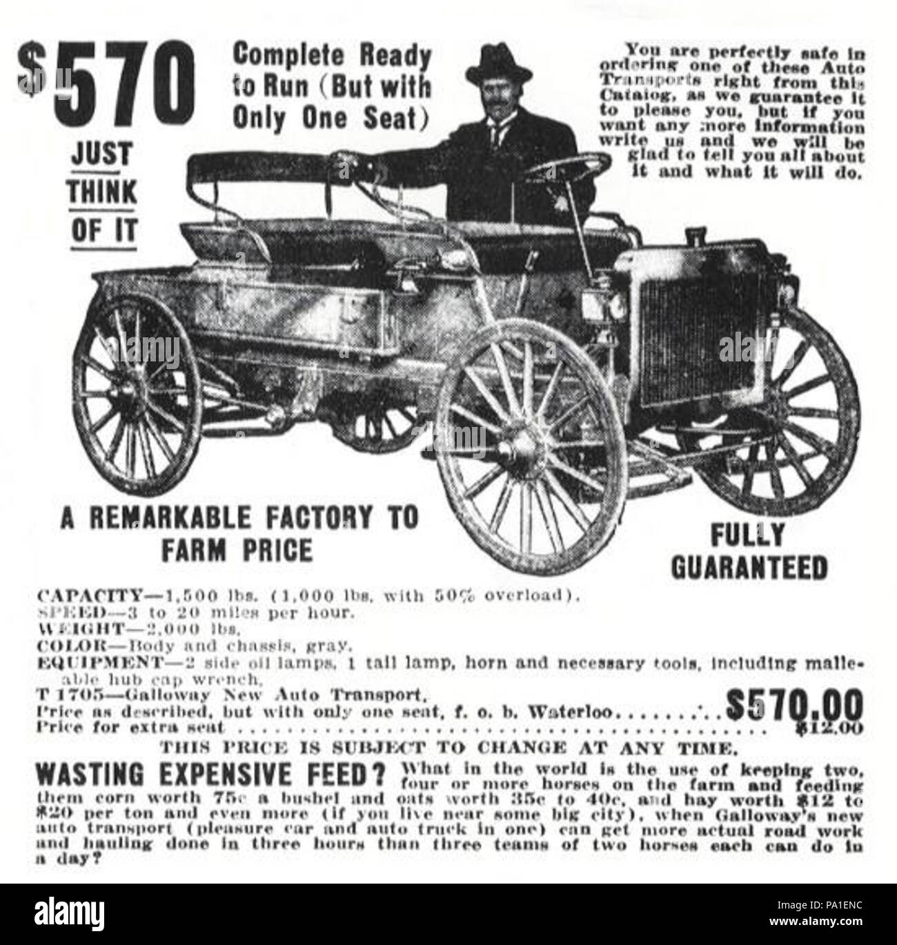 687 Galloways Auto Transport ad (1) Stockfoto