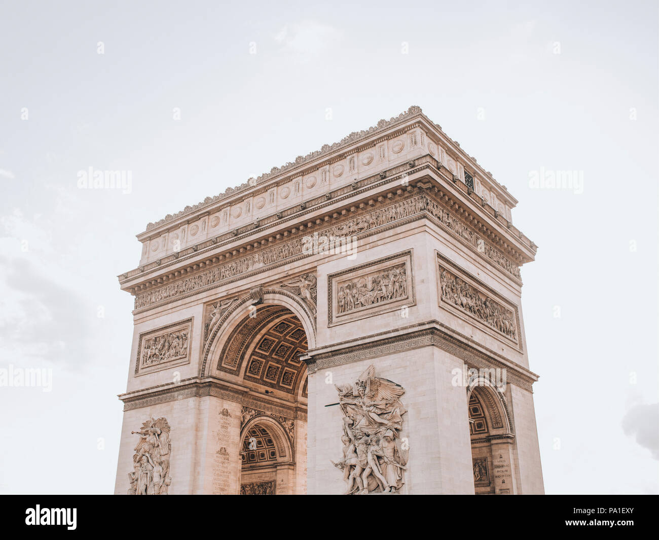 Triumphbogen in Paris Stockfoto