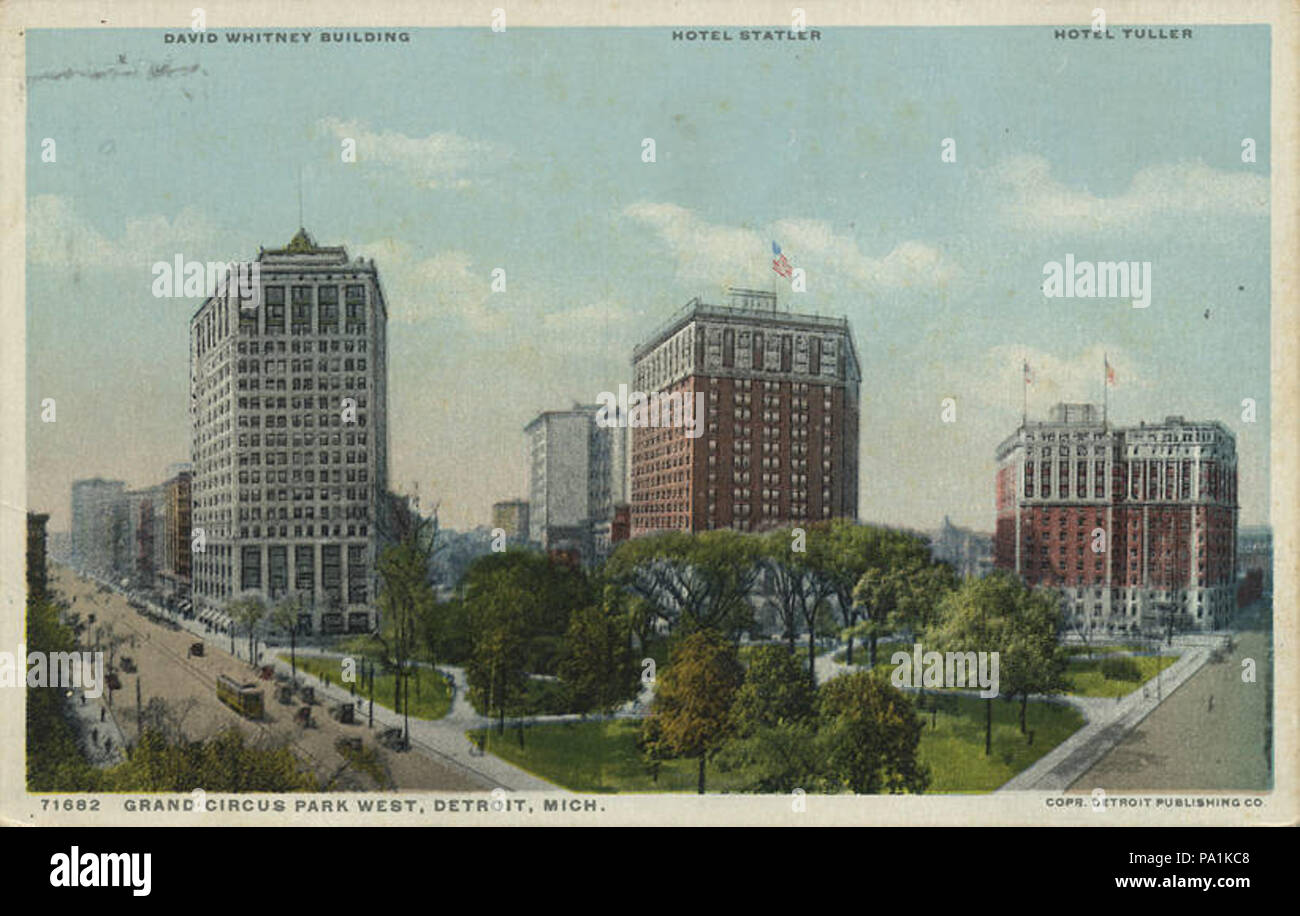 724 Grand Circus Park West, Detroit, Michigan, David Whitney Gebäude (Architekten Graham, Burnham und... (NBY 7271) Stockfoto