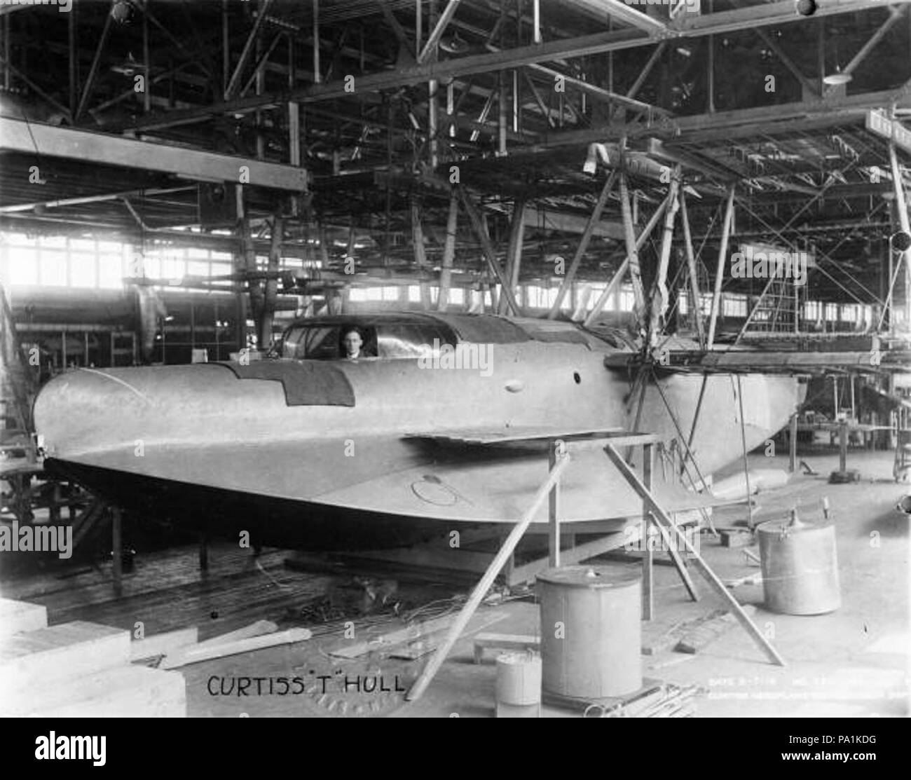 361 Curtiss Model T teilweise konstruierten Stockfoto