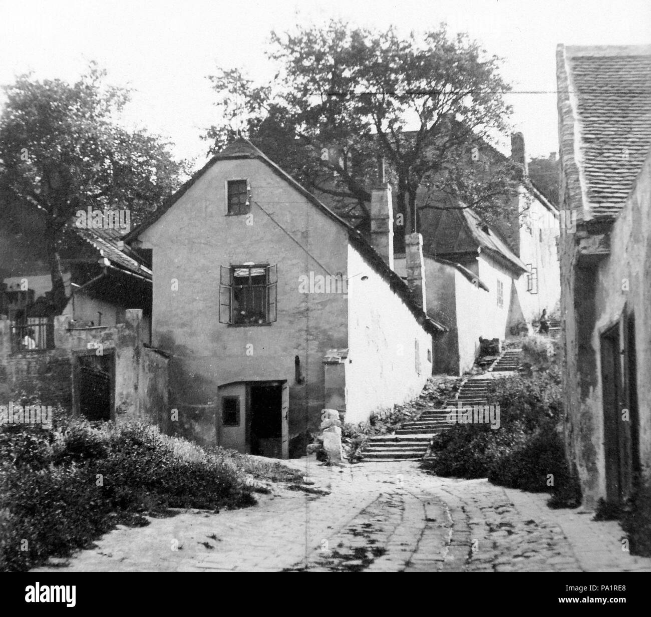 254 Budapest I., Kőműves lépcső. Fortepan 2494 Stockfoto
