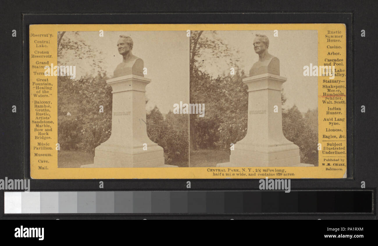 77 eine Büste von Humboldt (Nypl b 11708082-G91F249 043 W) Stockfoto