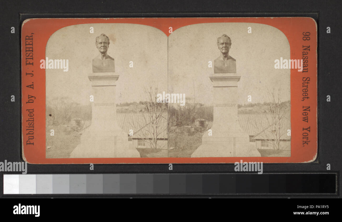 293 Central Park. (Eine Büste von Humboldt) (Nypl b 11708082-G91F249 044 W) Stockfoto